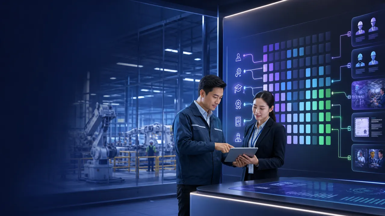 AI lập kế hoạch đào tạo theo skill matrix cho nhân sự nhà máy